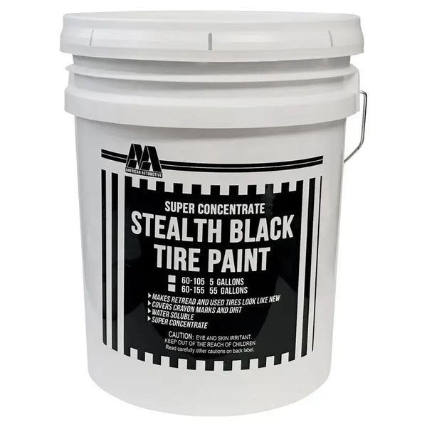 Black tire deals paint