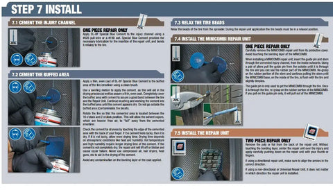 REMA Tip Top Nail Hole Repair Procedures For Passenger,