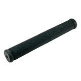 Black textured cylindrical grip or handle with end caps.