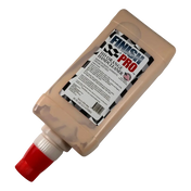 Beige Paint-Pro hand cleaner bottle with red cap for smooth orange hand cleaner use