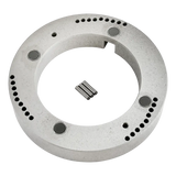 Circular metal mounting plate for AA Universal Spacer Ring with holes and pins