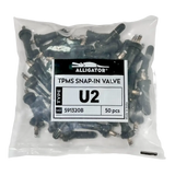 Bag of Alligator U2 TPMS Snap-in Valve Stems for easy tire pressure monitoring