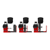 Tire balancing and alignment machines for automotive service.