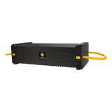 Black power strip with yellow cord in Esco Criblok Cribbing System for safe lifting