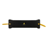 Black Esco Cribbing Block with yellow rods, great for interlocking and support