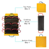 Esco 12 Blocks Cribbing System w/ Stability Plates 32.5’