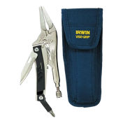 Irwin 6LN Vise-Grip Multi Pliers in navy blue pouch for ultimate tool convenience