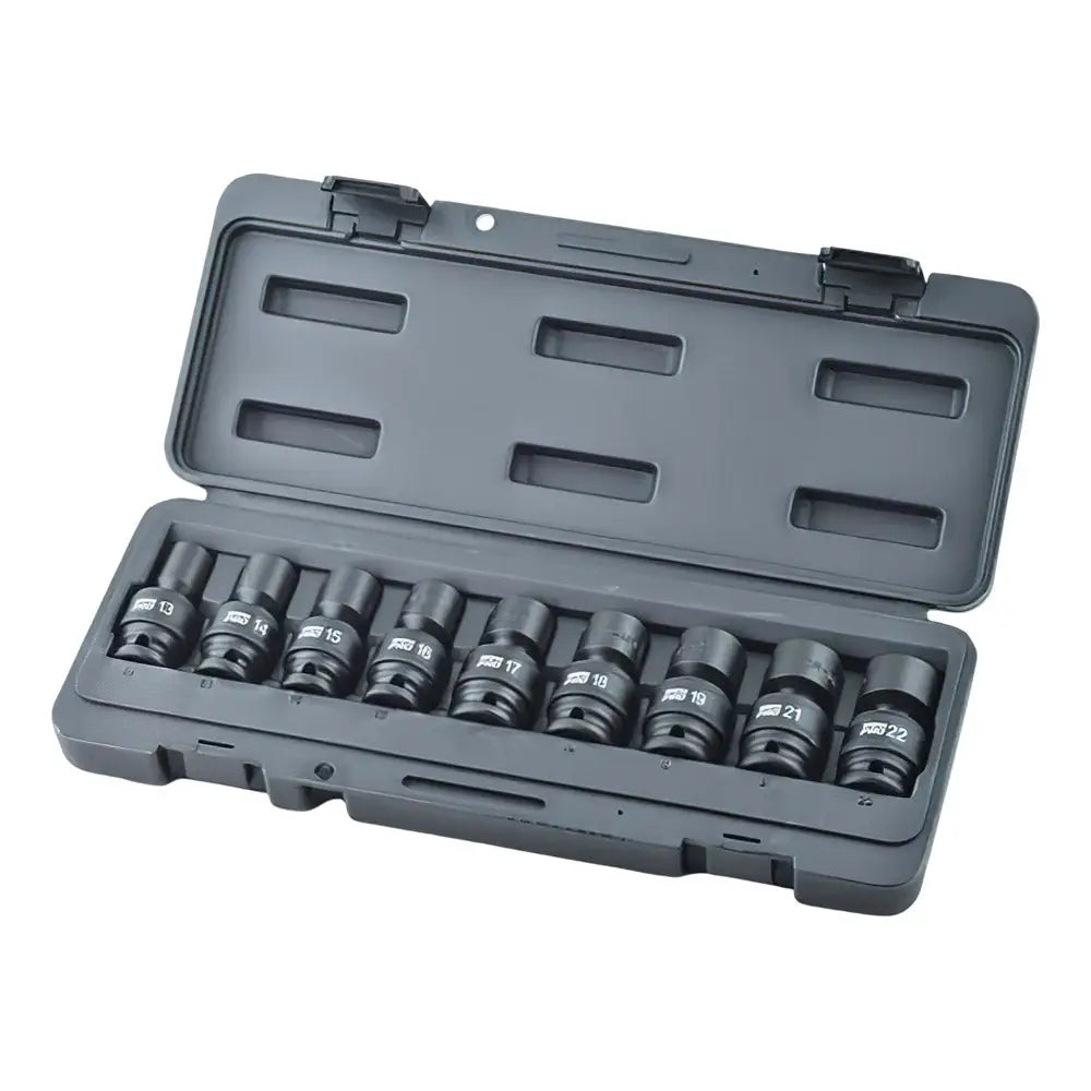 Omega 1 2 Dr. Swivel Metric Impact Socket Set 9 Pcs 83021 All