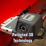 3D scanning or measurement device with a digital display and camera lens.