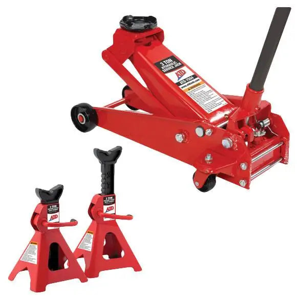 ATD 3 Ton Jack Pack with 3-Ton Service Jack Stands – All Tire Supply