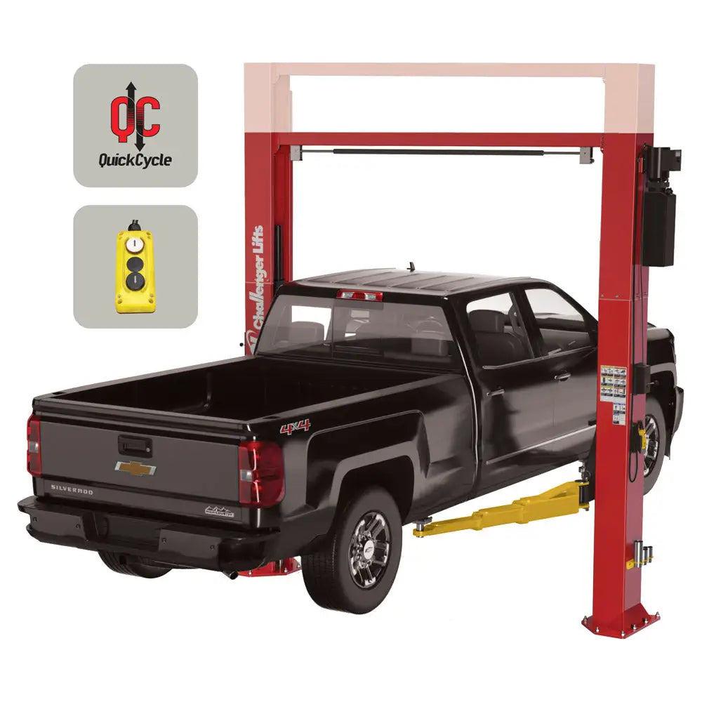 Challenger Quick Cycle Low Ceiling 12K 2-Post Lift w/ Dual