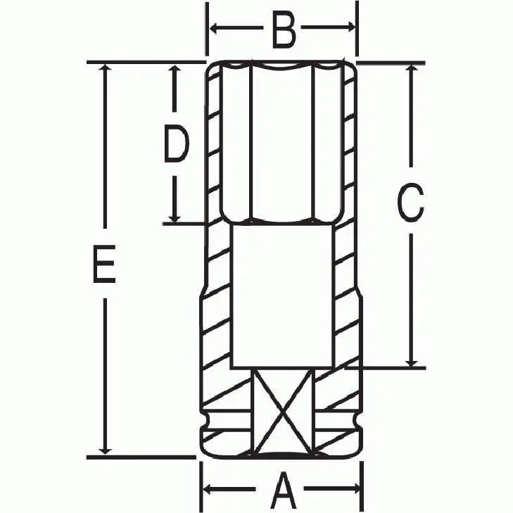 GP 3/4 Drive Extra-Deep/Thin Wall Socket - All Tire Supply