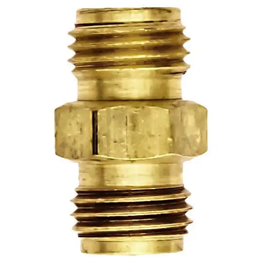 Milton 1/4 Male NPS Brass Hex Nipple - S649 - Air Tools