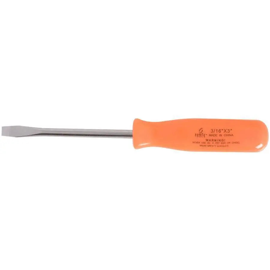 Hand Tools - Sunex 1/4 In X 1-1/2 In Neon Orange Screwdriver